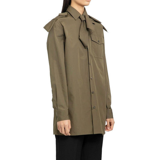 Prada Bicolor Cotton Shirt