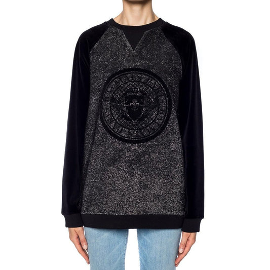 Balmain Black Elastane Sweatshirt