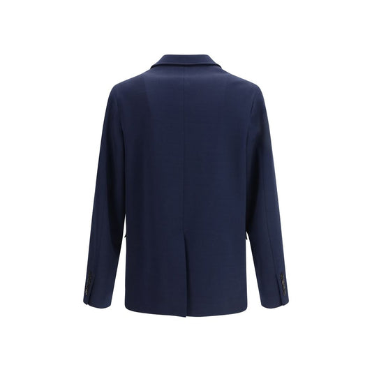 Gucci Blue Cotton Coat