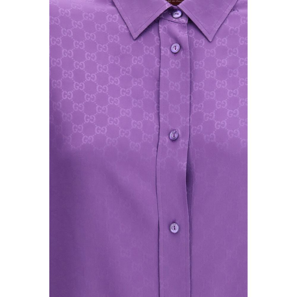 Gucci Multicolor Silk Pattern Shirt