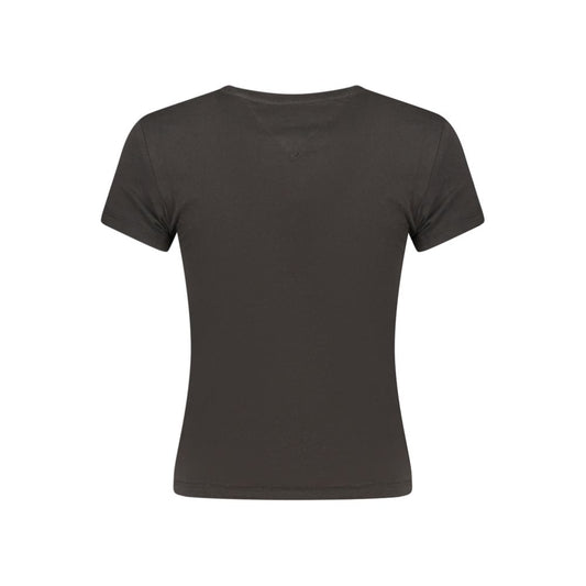 Tommy Hilfiger Black Cotton Women's T-Shirt