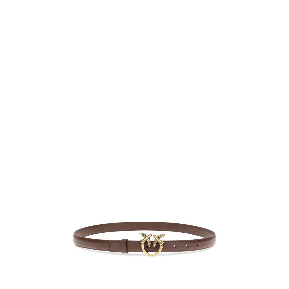PINKO Bicolor Calf Leather Bos Taurus Regular Belt