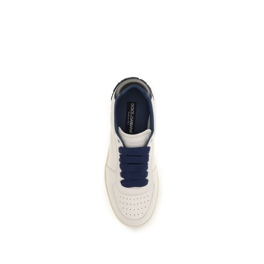 Dolce & Gabbana Multicolor Calf Leather Bos Taurus Low Top Sneakers