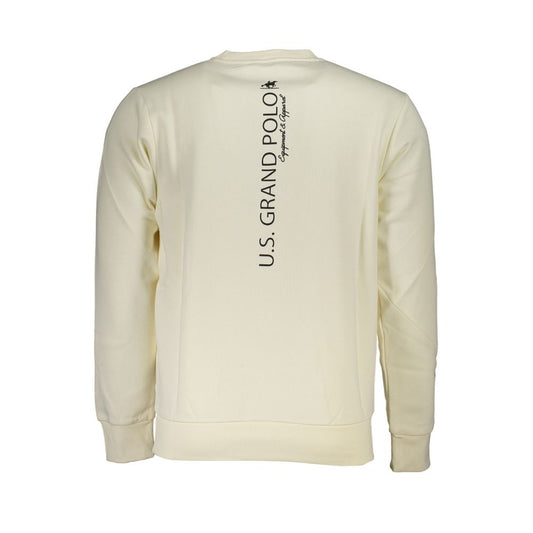 U.S. Grand White Cotton Men's Sweatshirt