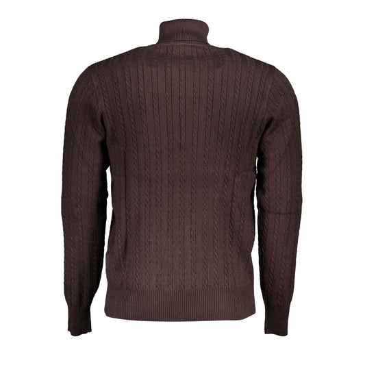U.S. Grand Marrone Viscosa Uomo Maglia