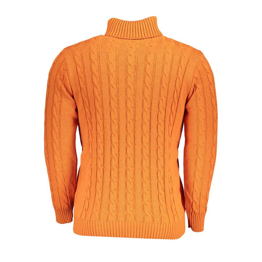 U.S. Grand Arancione Acrylic Men Sweater