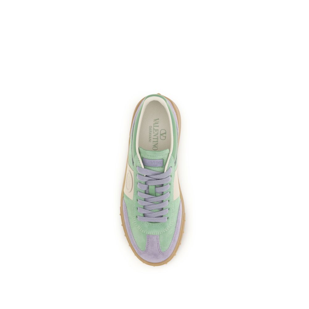 Valentino Garavani Multicolor Calf Leather Bos Taurus Low Top Sneakers