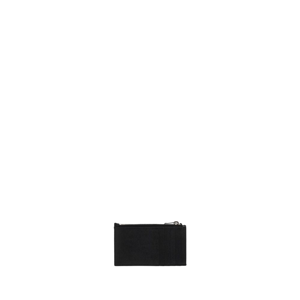 Saint Laurent Black Leather Wallet