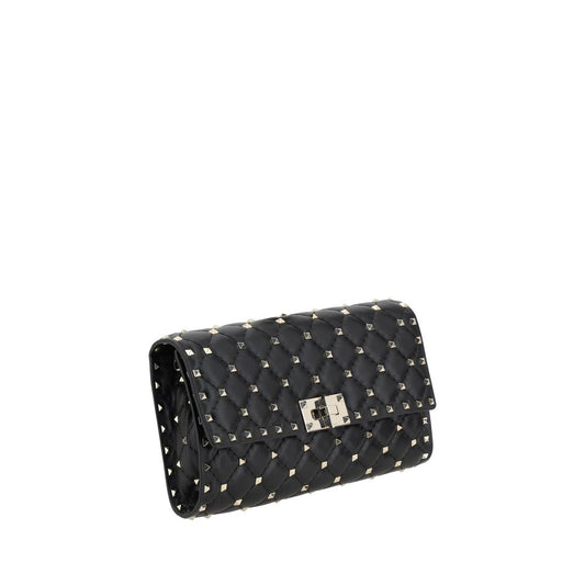 Valentino Garavani Black Lamb Ovis Aries Aries Shoulder Bag