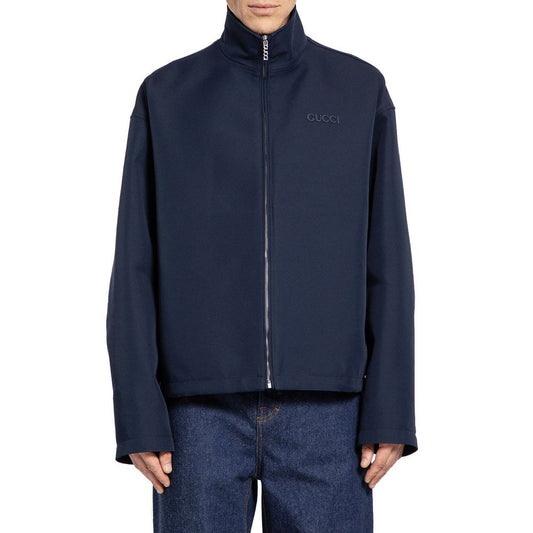 Gucci Blue Marabou Coat