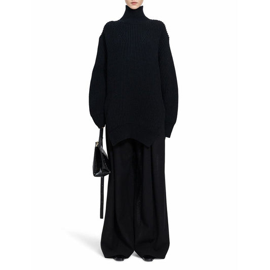 Jil Sander Black Wool Turtleneck