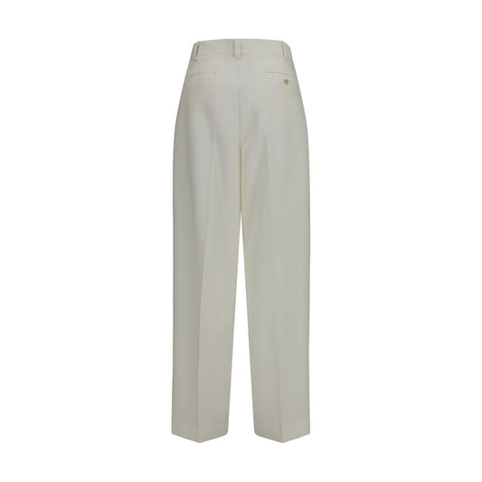 Calvin Klein White Wool Oves Aries Casual Pants