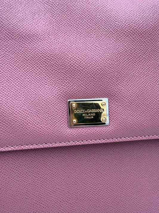 Dolce & Gabbana DOLCE & GABBANA SICILY Pink Large Handbag