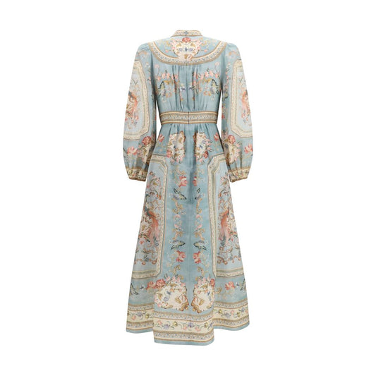 Zimmermann Multicolor Linen Casual Dress