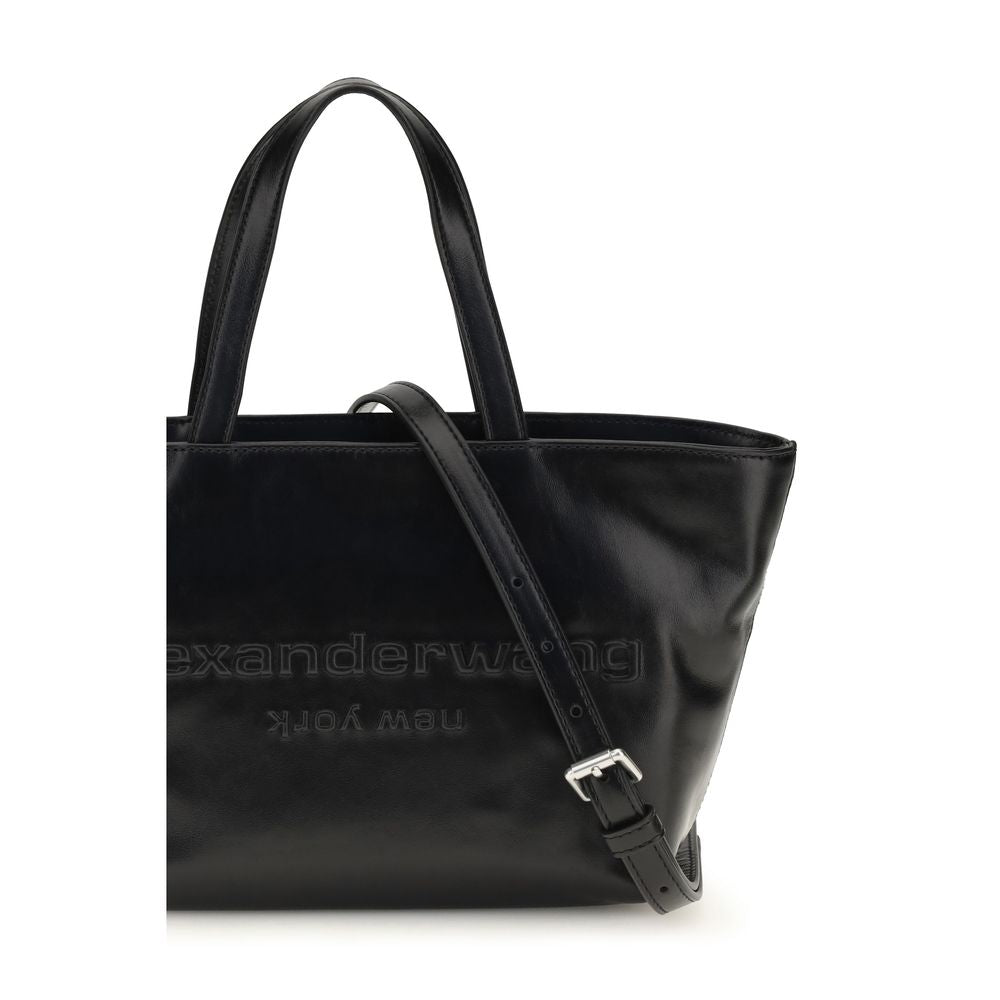Alexander Wang Black Calf Leather Bos Taurus Shoulder Bag