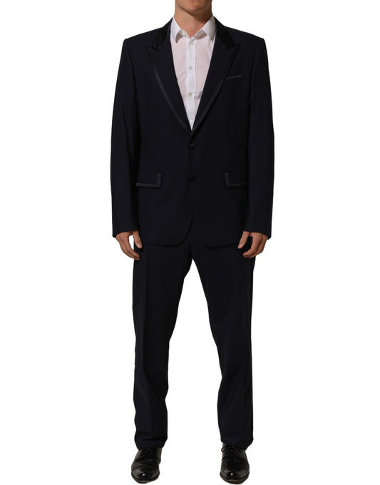 Dolce & Gabbana Dark Blue Single Breasted 2 Piece Men Suit