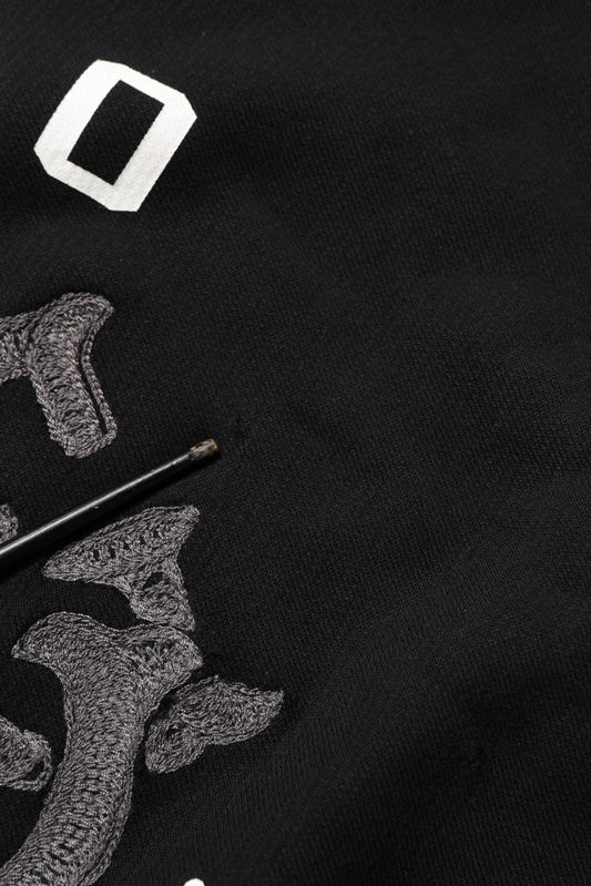 Dolce & Gabbana Black Cotton Milano1984 Print Hoodie Sweater