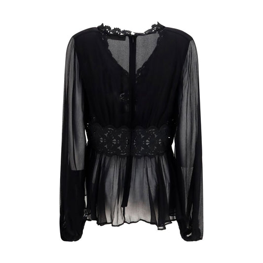 Zimmermann Black Viscose Blouse