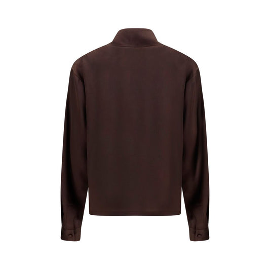 Tom Ford Brown Silk Dress Shirt