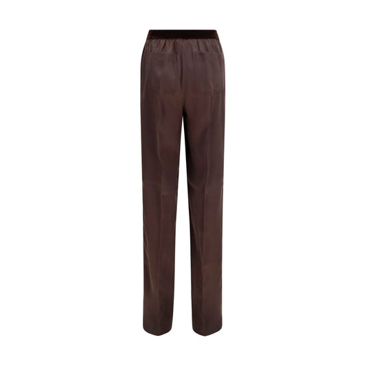 Tom Ford Brown Silk Casual Pants