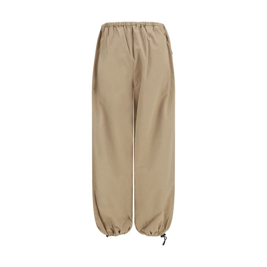 Miu Miu Beige Cotton Athletic Pants