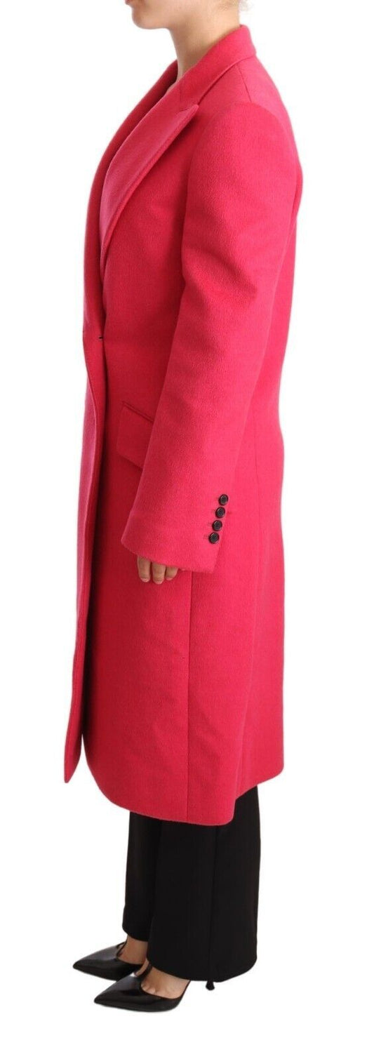Dolce & Gabbana Pink Double Breasted Trenchcoat Jacket