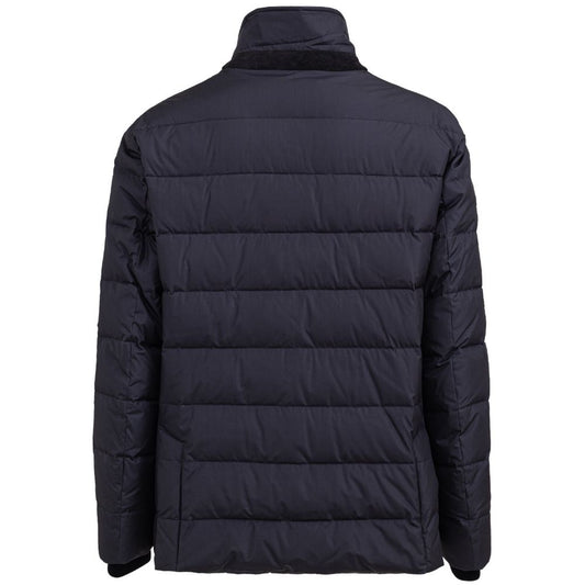 Dolce & Gabbana Blue Polyester Jackets & Coat