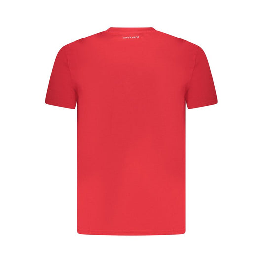Trussardi Red Cotton Men T-Shirt