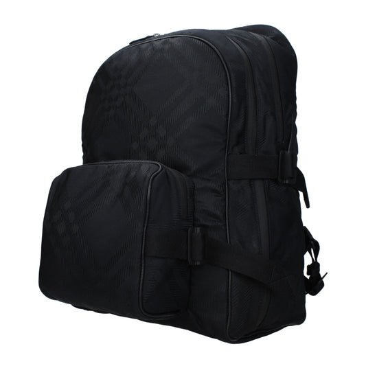 Burberry Black Fabric Backpacks