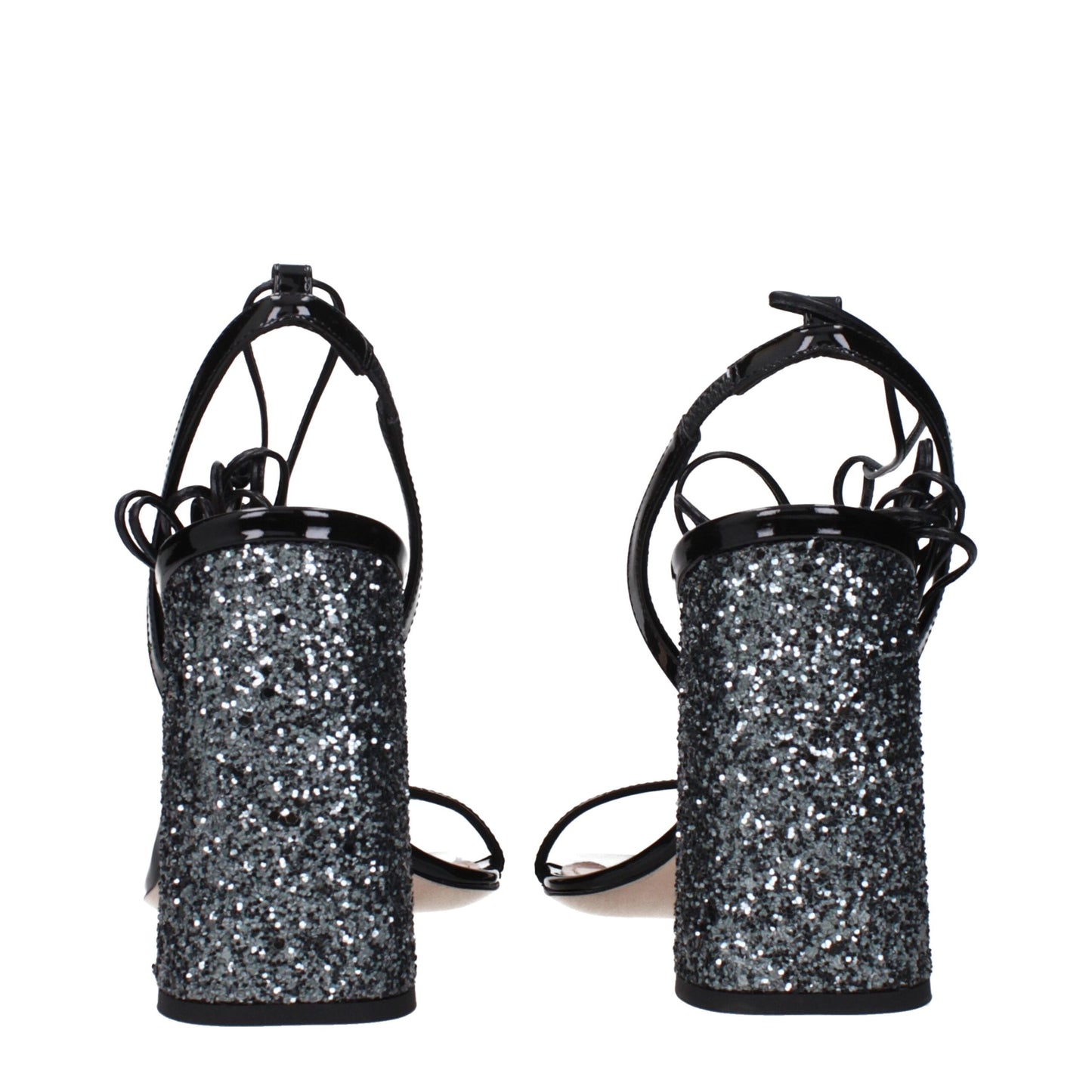 Miu Miu Black Leather Platforms