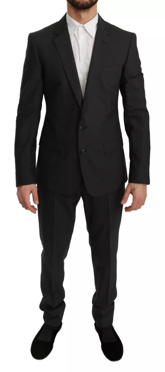 Dolce & Gabbana Slim Fit MARTINI Wool Gray Suit