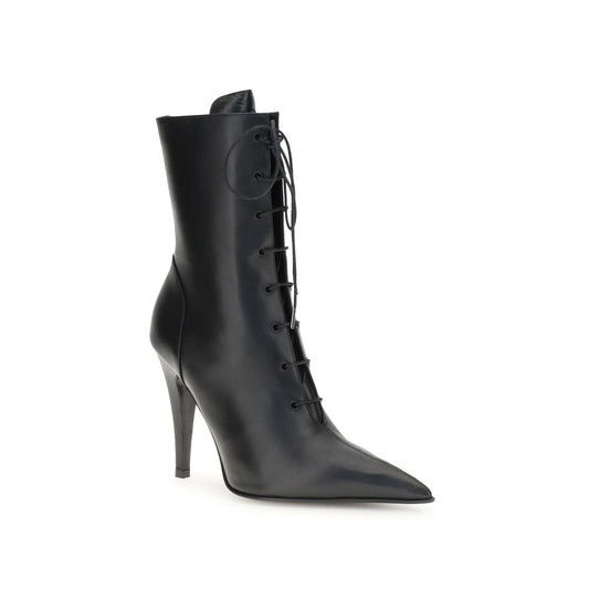 Alexander McQueen Leather Ankle Boots