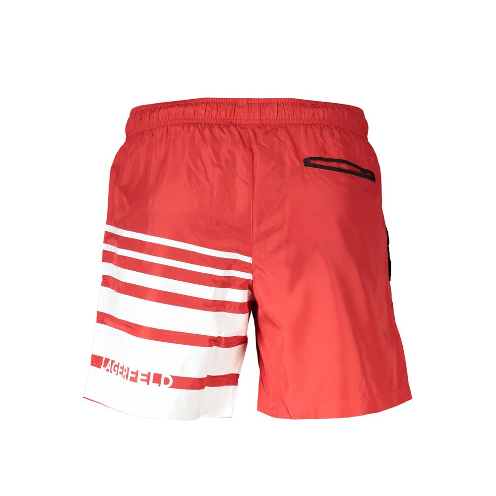 Karl Lagerfeld Red Polyester Swimwear