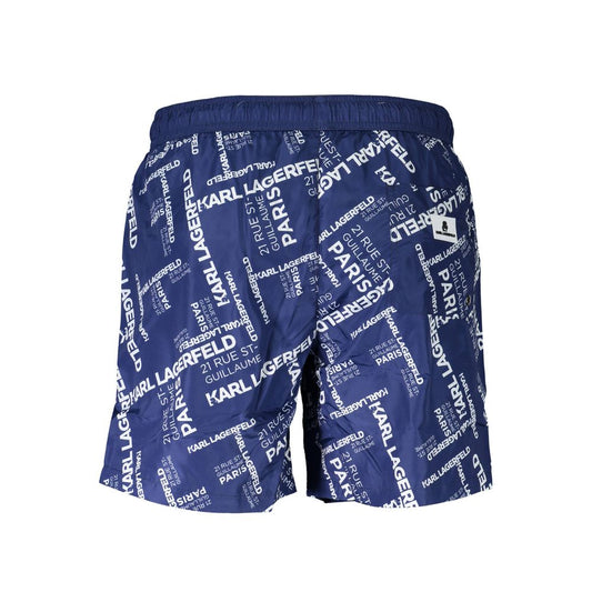 Karl Lagerfeld Blue Polyester Swimwear