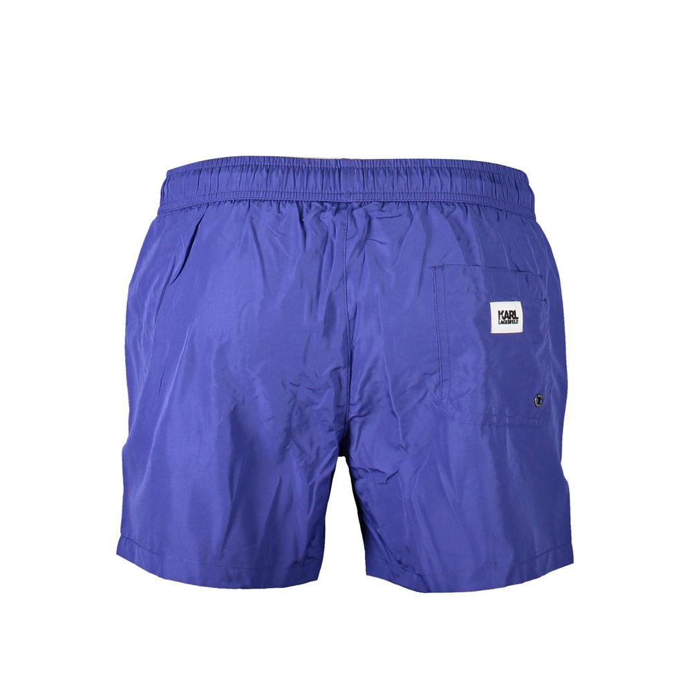 Karl Lagerfeld Blue Polyester Swimwear