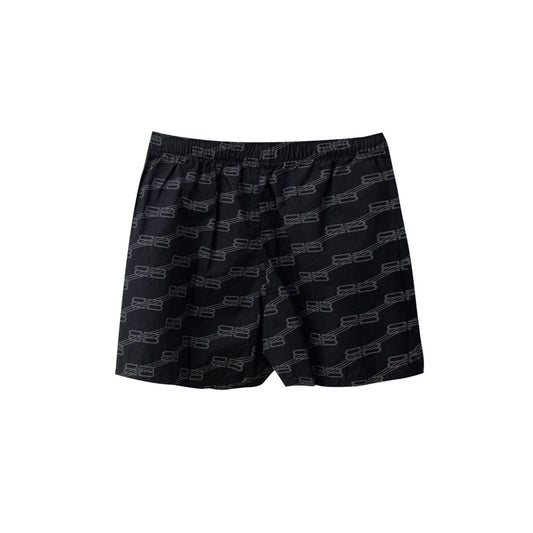 Balenciaga Black Cotton Bermuda