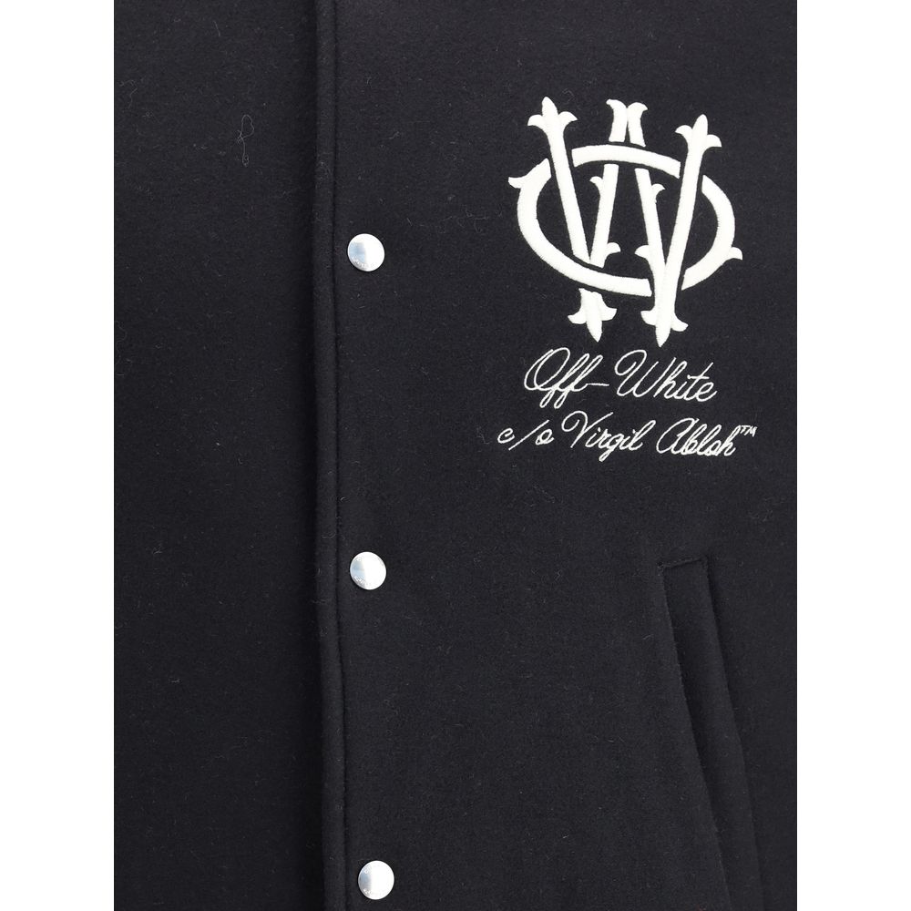 Off-White Gothic OW Wool Varsity Jacket