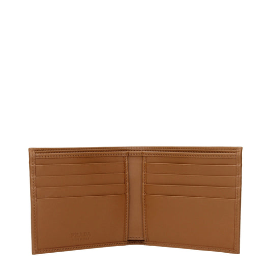 Prada Brown Fabric Wallets