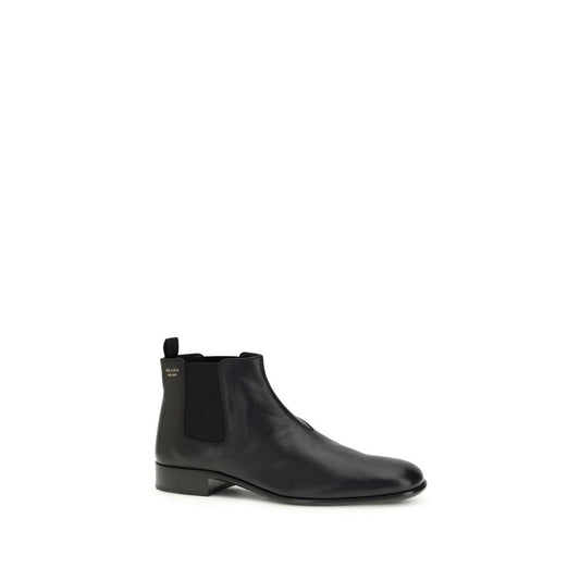 Prada Leather Ankle Boots