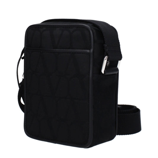 Valentino Garavani Black Fabric Crossbody Bag