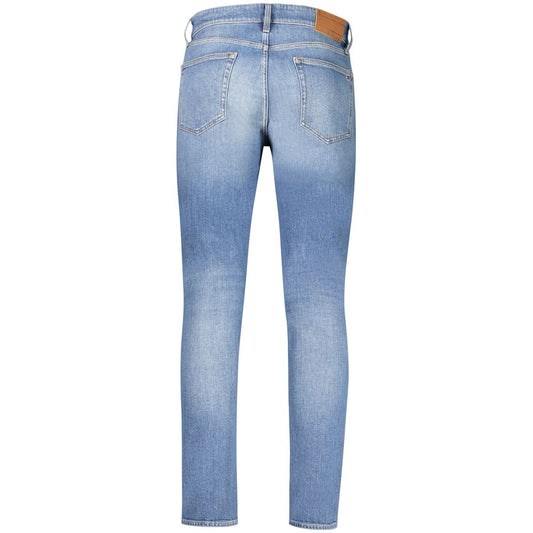 Tommy Hilfiger Blu Cotton Men's Slim Tapered Jean