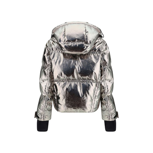 Moncler Grenoble Silver Polyester Shell Jacket