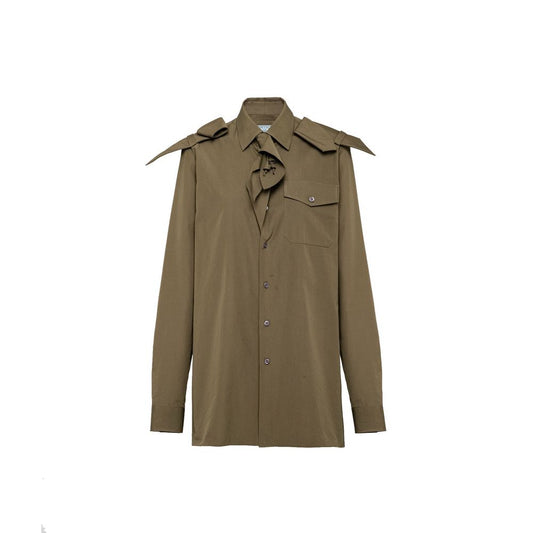 Prada Bicolor Cotton Shirt