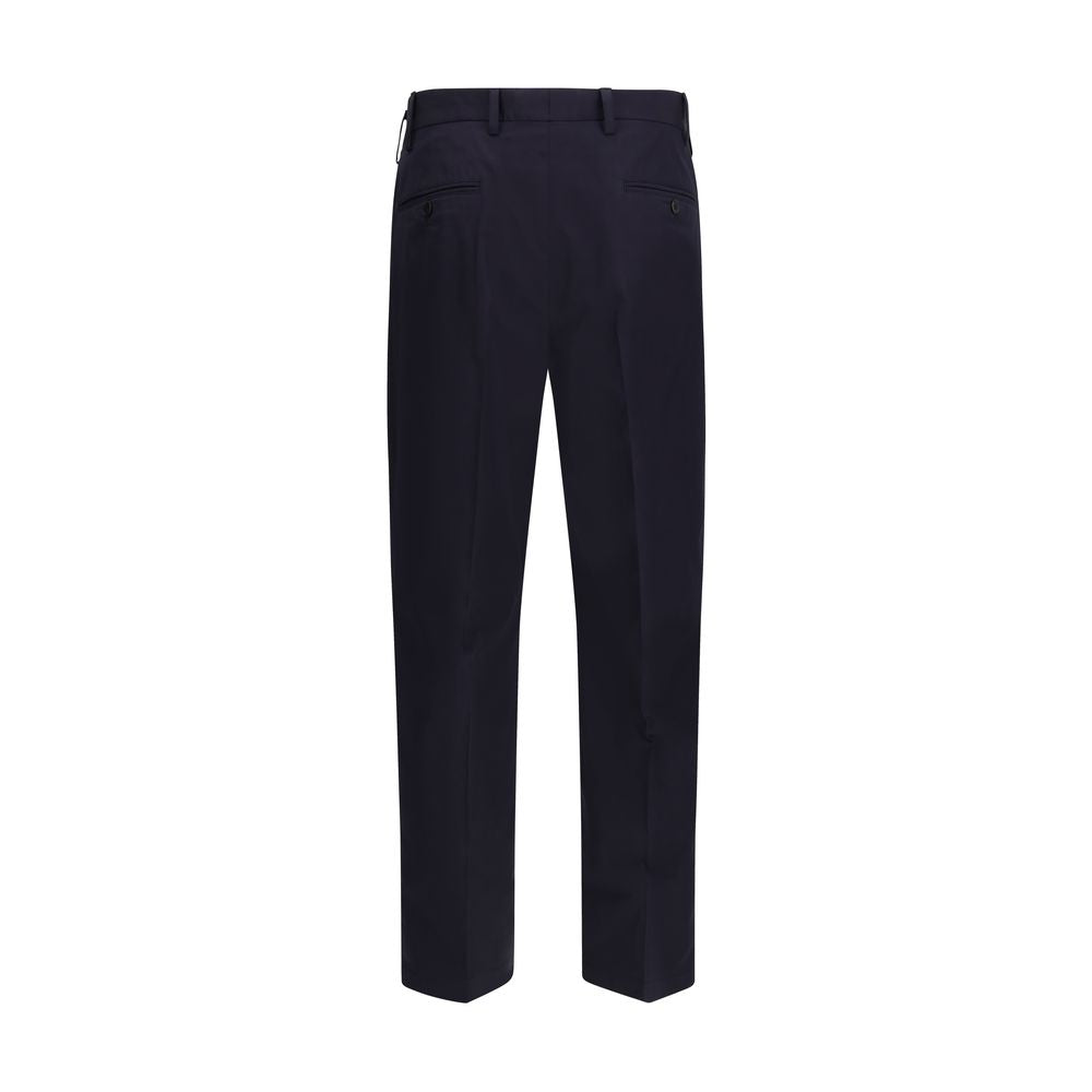 Prada Blue Cotton Dress Pants