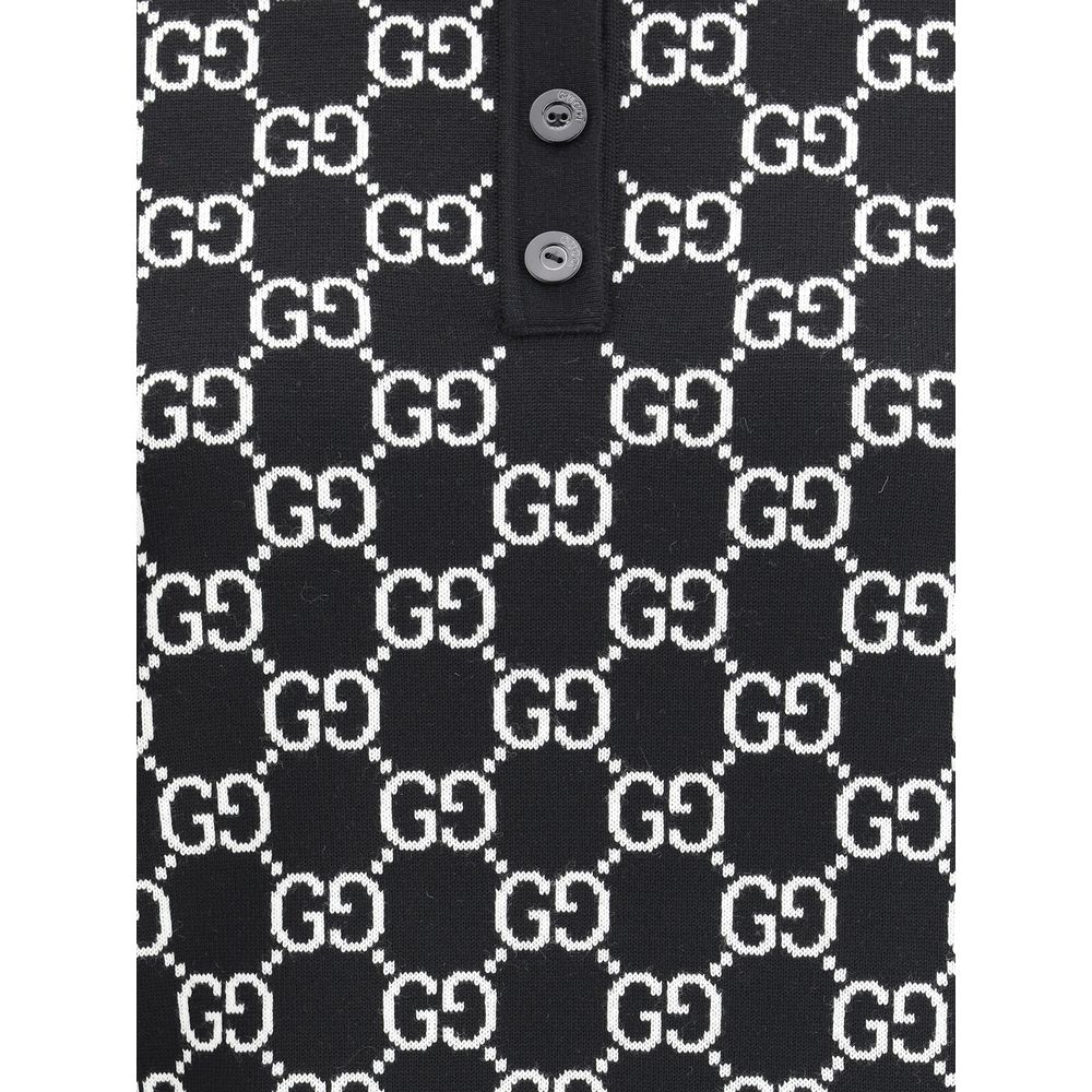 Gucci Black Wool Top