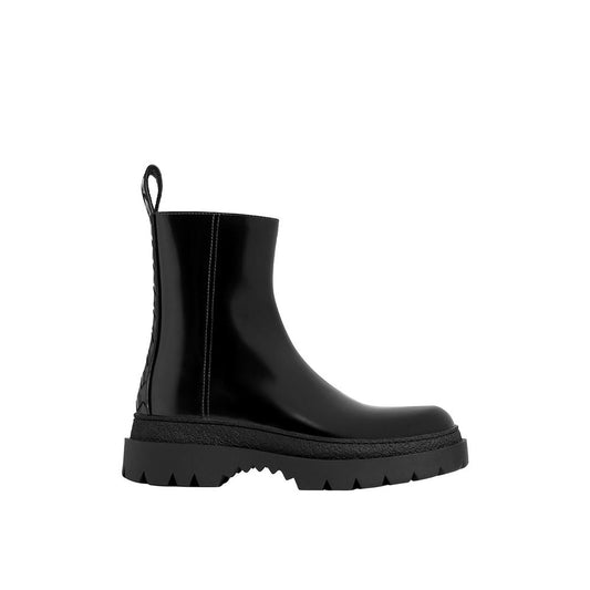 Bottega Veneta Black Calfskin Ankle Boots