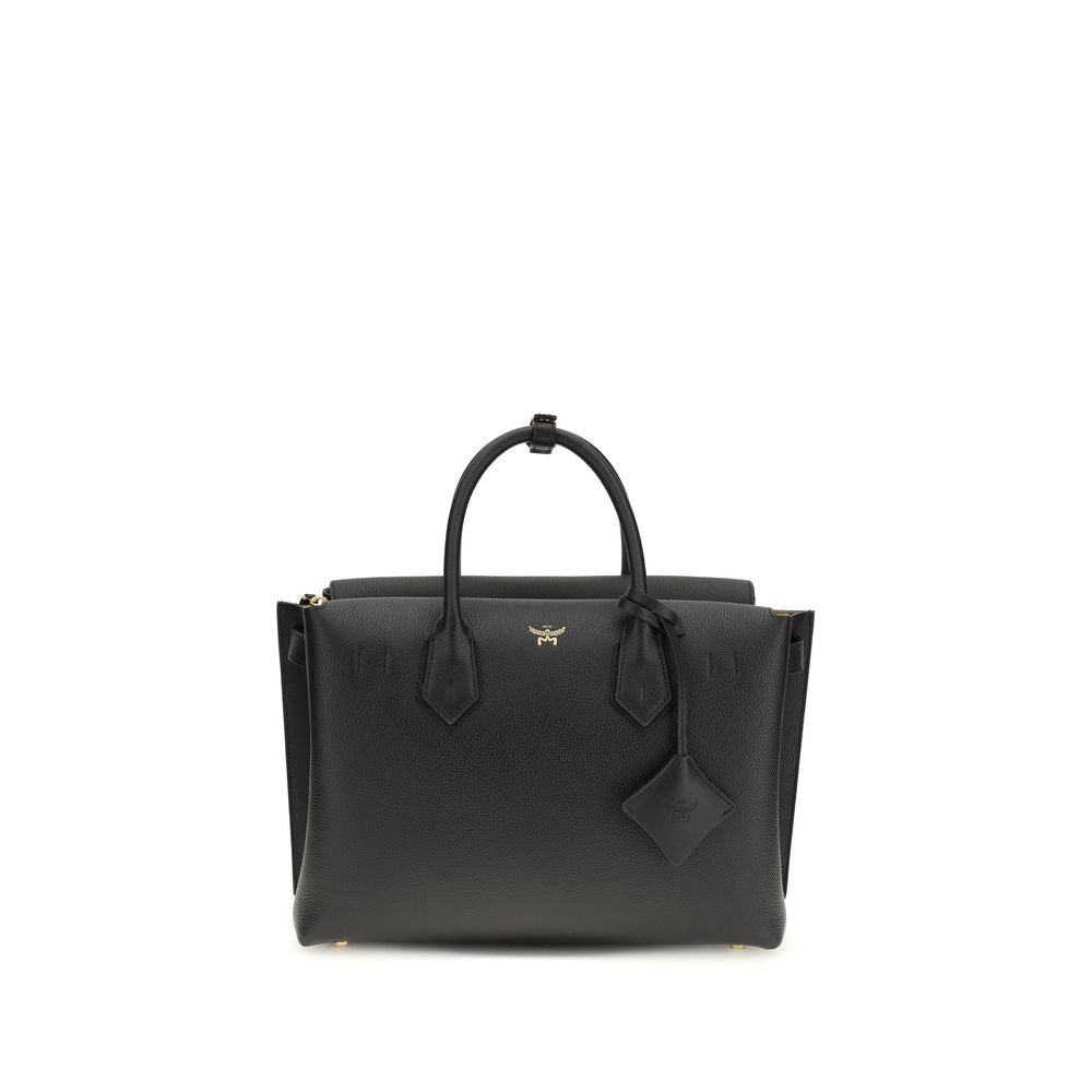 MCM Black Calf Leather Bos Taurus Shoulder Bag