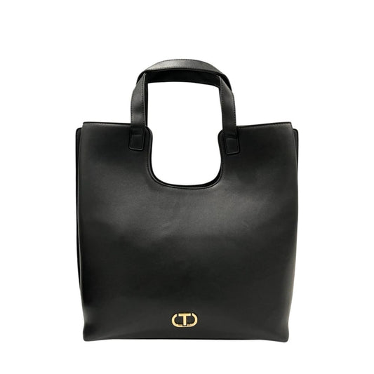 Twinset Black PU Women Shoulder Bag