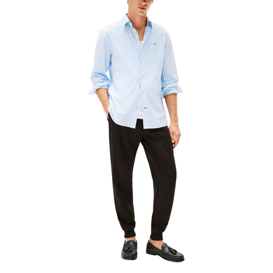 Tommy Hilfiger Black Cotton Joggers (Workout Pants)