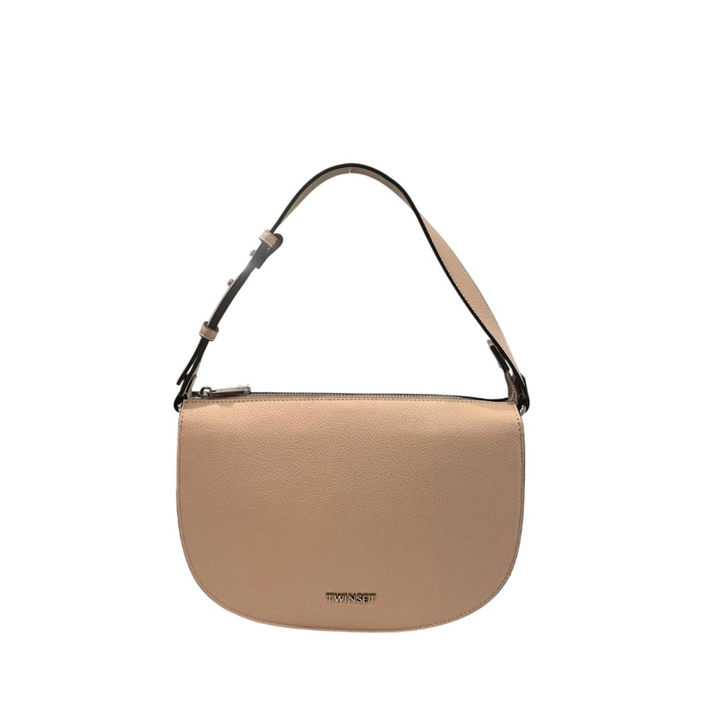 Twinset Pink PU Women Shoulder Bag